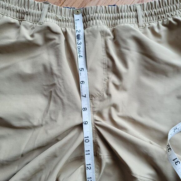 Hollywood The Jean People Men’s XL Tan Pull On Elastic Waist Tan Shorts - Picture 8 of 9